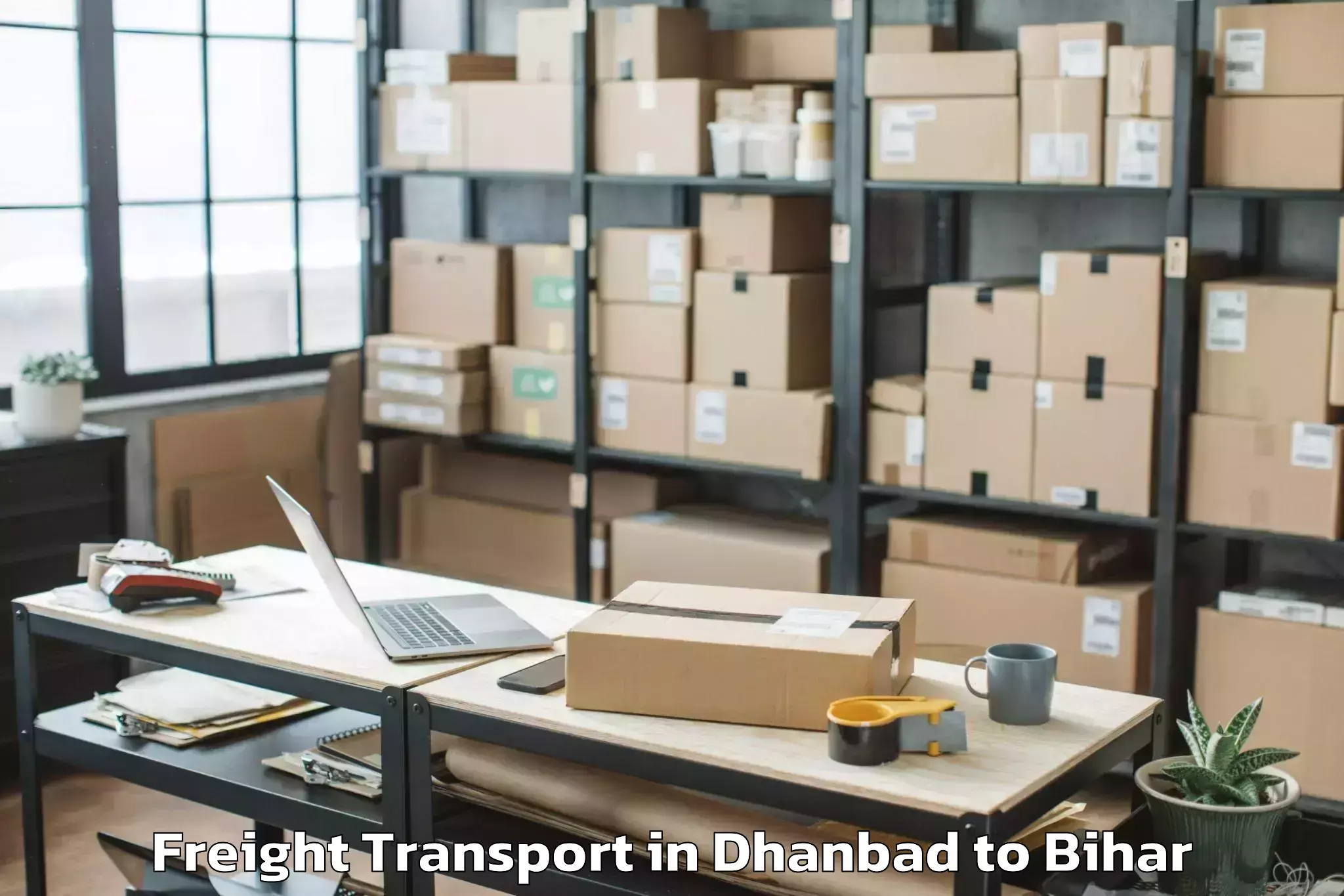 Dhanbad to Lauriya Nandangarh Freight Transport